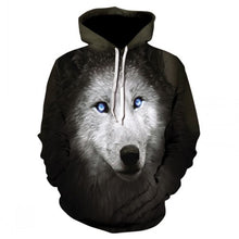 Load image into Gallery viewer, Fashion Men Wolf Animal 3D Printed Hooded Hoodies Men / Women&#39;s Shinning Wolf Design Sweatshirts 3D Harajuku Hoody