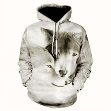 Load image into Gallery viewer, Fashion Men Wolf Animal 3D Printed Hooded Hoodies Men / Women&#39;s Shinning Wolf Design Sweatshirts 3D Harajuku Hoody