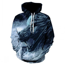 Load image into Gallery viewer, Fashion Men Wolf Animal 3D Printed Hooded Hoodies Men / Women&#39;s Shinning Wolf Design Sweatshirts 3D Harajuku Hoody