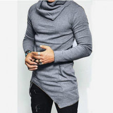 Load image into Gallery viewer, 2019 Men&#39;s High-necked Sweaters Irregular Design Top Male Sweater Solid Color Mens Casual Sweater Pullover Sweaters For Mens