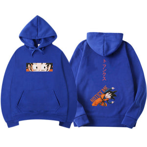 Japanese Harajuku Streetwear Dragon Ball Anime Hoodie Sweat Homme Men/Women Hip Hop Fleece Long Sleeve Hoodie