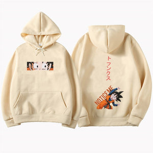 Japanese Harajuku Streetwear Dragon Ball Anime Hoodie Sweat Homme Men/Women Hip Hop Fleece Long Sleeve Hoodie