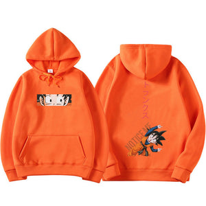 Japanese Harajuku Streetwear Dragon Ball Anime Hoodie Sweat Homme Men/Women Hip Hop Fleece Long Sleeve Hoodie