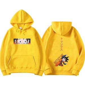 Japanese Harajuku Streetwear Dragon Ball Anime Hoodie Sweat Homme Men/Women Hip Hop Fleece Long Sleeve Hoodie