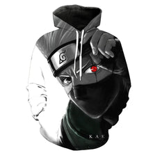 Load image into Gallery viewer, 3D Naruto Hoodies Men/women Fashion Hot High Quality Streetwear Sasuke kakashi 3D Print Men&#39;s Hoodies Sweatshirt Pullovers Coat