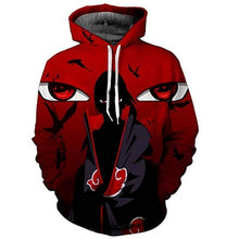 Load image into Gallery viewer, 3D Naruto Hoodies Men/women Fashion Hot High Quality Streetwear Sasuke kakashi 3D Print Men&#39;s Hoodies Sweatshirt Pullovers Coat