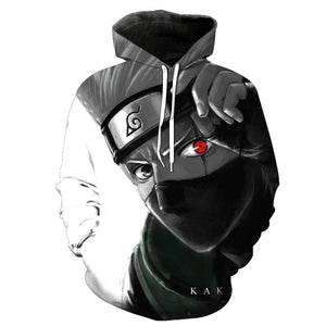 3D Naruto Hoodies Men/women Fashion Hot High Quality Streetwear Sasuke kakashi 3D Print Men's Hoodies Sweatshirt Pullovers Coat