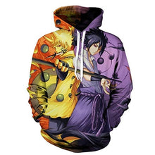 Load image into Gallery viewer, 3D Naruto Hoodies Men/women Fashion Hot High Quality Streetwear Sasuke kakashi 3D Print Men&#39;s Hoodies Sweatshirt Pullovers Coat