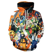 Load image into Gallery viewer, 3D Naruto Hoodies Men/women Fashion Hot High Quality Streetwear Sasuke kakashi 3D Print Men&#39;s Hoodies Sweatshirt Pullovers Coat