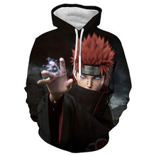 Load image into Gallery viewer, 3D Naruto Hoodies Men/women Fashion Hot High Quality Streetwear Sasuke kakashi 3D Print Men&#39;s Hoodies Sweatshirt Pullovers Coat