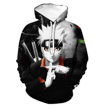 Load image into Gallery viewer, 3D Naruto Hoodies Men/women Fashion Hot High Quality Streetwear Sasuke kakashi 3D Print Men&#39;s Hoodies Sweatshirt Pullovers Coat