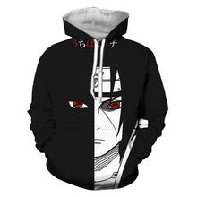 Load image into Gallery viewer, 3D Naruto Hoodies Men/women Fashion Hot High Quality Streetwear Sasuke kakashi 3D Print Men&#39;s Hoodies Sweatshirt Pullovers Coat