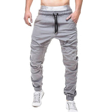 Load image into Gallery viewer, Men Sweatpants Autumn Slacks men pants Polyester Casual Elastic Jogging Sport pants men cotton Solid Baggy Pocket Trousers W621