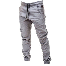 Load image into Gallery viewer, Men Sweatpants Autumn Slacks men pants Polyester Casual Elastic Jogging Sport pants men cotton Solid Baggy Pocket Trousers W621