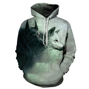 3D Hoodies Wolf Print Sweatshirt Men/Women Casual Autumn Winter Tracksuit Hoodie Male Fashion 3D Sweatshirt Wolf Men Streetwear