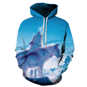 3D Hoodies Wolf Print Sweatshirt Men/Women Casual Autumn Winter Tracksuit Hoodie Male Fashion 3D Sweatshirt Wolf Men Streetwear