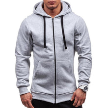 Load image into Gallery viewer, Meihuida Autumn Men Casual  Solid Zip Up Warm Pocket Cotton Breathablity Hoodie Hoodies Sweatshirt Jacket Coat Top Tops