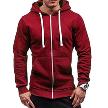 Load image into Gallery viewer, Meihuida Autumn Men Casual  Solid Zip Up Warm Pocket Cotton Breathablity Hoodie Hoodies Sweatshirt Jacket Coat Top Tops