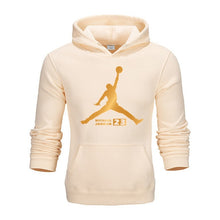 Load image into Gallery viewer, 2019 Autumn New Arrival Gold JORDAN 23 Print Hoodies Men Women Sweatshirt Hip-Hop Streetwear Fashion Pullover Hoody clothing