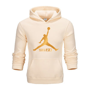 2019 Autumn New Arrival Gold JORDAN 23 Print Hoodies Men Women Sweatshirt Hip-Hop Streetwear Fashion Pullover Hoody clothing