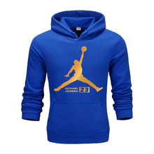 Load image into Gallery viewer, 2019 Autumn New Arrival Gold JORDAN 23 Print Hoodies Men Women Sweatshirt Hip-Hop Streetwear Fashion Pullover Hoody clothing