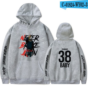 YoungBoy Never Broke Again Hip hop hoodie men /women Cotton Spring Autumn Male Hoodies Sweatshirts Printed Casual  hoodie