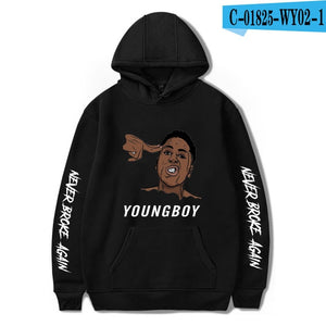 YoungBoy Never Broke Again Hip hop hoodie men /women Cotton Spring Autumn Male Hoodies Sweatshirts Printed Casual  hoodie