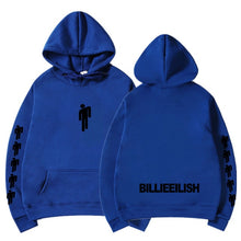 Load image into Gallery viewer, New Hot Billie Eilish Hoodie Men Black Cotton Hoodie Couple Billie Eilish Sweatshirt Simple Keep Warm Women/men Hoodie Clothes