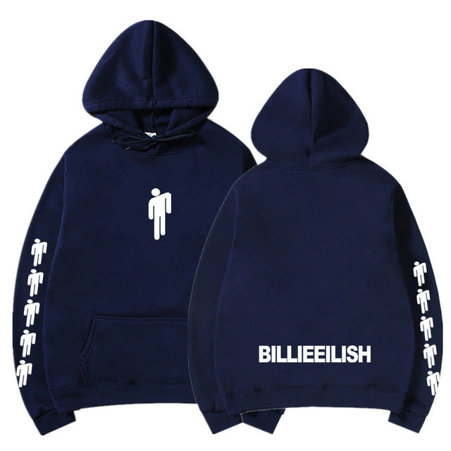 New Hot Billie Eilish Hoodie Men Black Cotton Hoodie Couple Billie Eilish Sweatshirt Simple Keep Warm Women/men Hoodie Clothes