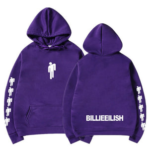 New Hot Billie Eilish Hoodie Men Black Cotton Hoodie Couple Billie Eilish Sweatshirt Simple Keep Warm Women/men Hoodie Clothes