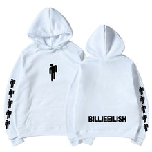 Load image into Gallery viewer, New Hot Billie Eilish Hoodie Men Black Cotton Hoodie Couple Billie Eilish Sweatshirt Simple Keep Warm Women/men Hoodie Clothes