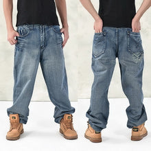 Load image into Gallery viewer, 2019 New Casual Large Size Jeans Men Plus Fertilizer to increase the individuality fashion Hip-hop jeans Loose