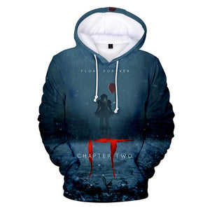 Pennywise Halloween Party Hoodies 3d for Kid Men Pop Harajuku Halloween Costume Idea Sweatshirt Cotton Plus Streetwear Drop Ship