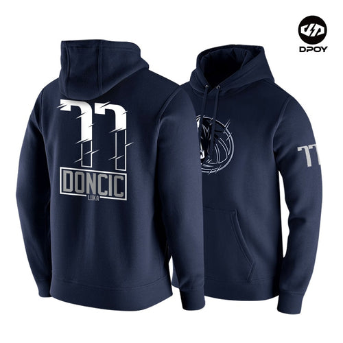 Doncic hoodies Cotton Plus velvet warm Western Team Lillard Basketball Sweatshirt  winter Loose size DPOY brand original design