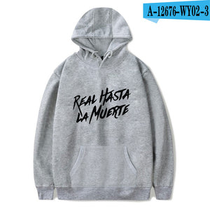 Real Hasta La Muerte Fashion Hoodies Sweatshirt Winter Cool Casual Men/Women Pullover Long Sleeve Unisex Sport Hoodie Plus Size