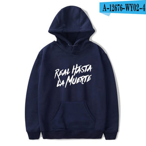 Real Hasta La Muerte Fashion Hoodies Sweatshirt Winter Cool Casual Men/Women Pullover Long Sleeve Unisex Sport Hoodie Plus Size