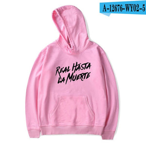 Real Hasta La Muerte Fashion Hoodies Sweatshirt Winter Cool Casual Men/Women Pullover Long Sleeve Unisex Sport Hoodie Plus Size