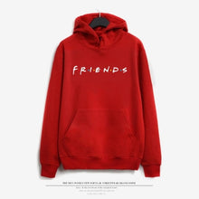 Load image into Gallery viewer, Women Friends Hoodies Harajuku Letters Print Pocket Warm Thicken Pullovers Hip Hop Loose Solid Female Sweatshirts