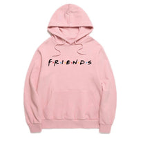 Load image into Gallery viewer, Women Friends Hoodies Harajuku Letters Print Pocket Warm Thicken Pullovers Hip Hop Loose Solid Female Sweatshirts