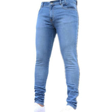 Load image into Gallery viewer, New Mens Jean Pencil Pants Fashion Men Casual Slim Fit Straight Stretch Feet Skinny Zipper Jeans For Male Hot Sell Trousers