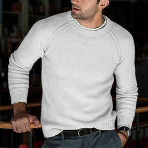 2019 New Fashion Wool Sweater Men Autumn Winter Fashion Knitted Pullover Male Solid Slim Fit Round Neck Sweater Tops