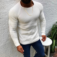 Load image into Gallery viewer, 2019 New Fashion Wool Sweater Men Autumn Winter Fashion Knitted Pullover Male Solid Slim Fit Round Neck Sweater Tops