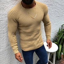 Load image into Gallery viewer, 2019 New Fashion Wool Sweater Men Autumn Winter Fashion Knitted Pullover Male Solid Slim Fit Round Neck Sweater Tops