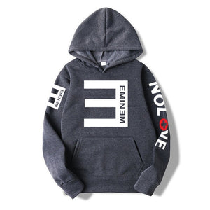 2019Winter Men's Fleece Hoodies Eminem Printed Thicken Pullover Sweatshirt Men Sportswear Fashion Clothing women sweatshirt