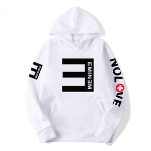 2019Winter Men's Fleece Hoodies Eminem Printed Thicken Pullover Sweatshirt Men Sportswear Fashion Clothing women sweatshirt