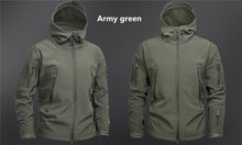 Load image into Gallery viewer, Men&#39;s Army Camouflage Shark Skin Soft Shell Jacket and Coat Military Tactical Jacket Waterproof Jackets Windbreaker Hunt Clothes