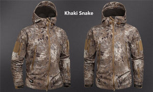 Men's Army Camouflage Shark Skin Soft Shell Jacket and Coat Military Tactical Jacket Waterproof Jackets Windbreaker Hunt Clothes