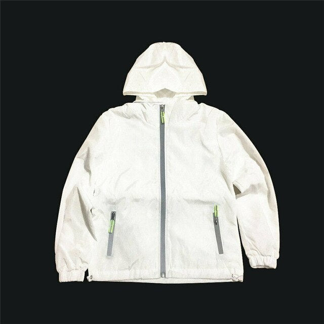 Fashion 2020 Christmas Waterproof Coat Women Men LED Glowing Jackets Christmas Hooded Costume Light Up Party Outerwear Tops