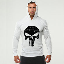 Load image into Gallery viewer, Men Bodybuilding Hoodies Sweatshirt Pullover Hip Hop Mens Clothing punisher Gyms Sportswear Cotton Workout Thin hoodie Hoody XXL