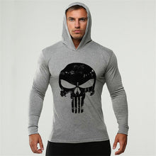 Load image into Gallery viewer, Men Bodybuilding Hoodies Sweatshirt Pullover Hip Hop Mens Clothing punisher Gyms Sportswear Cotton Workout Thin hoodie Hoody XXL